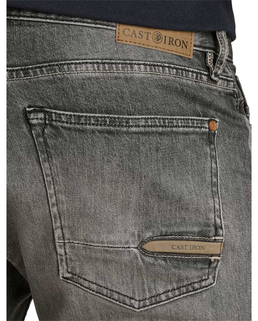 Cast Iron Valver jeans grijs wijde fit