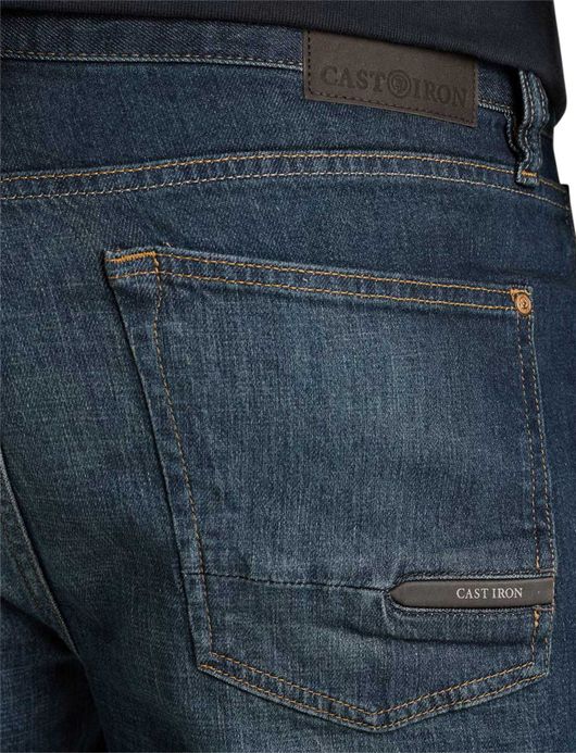 Cast Iron Valver jeans blauw wijde fit