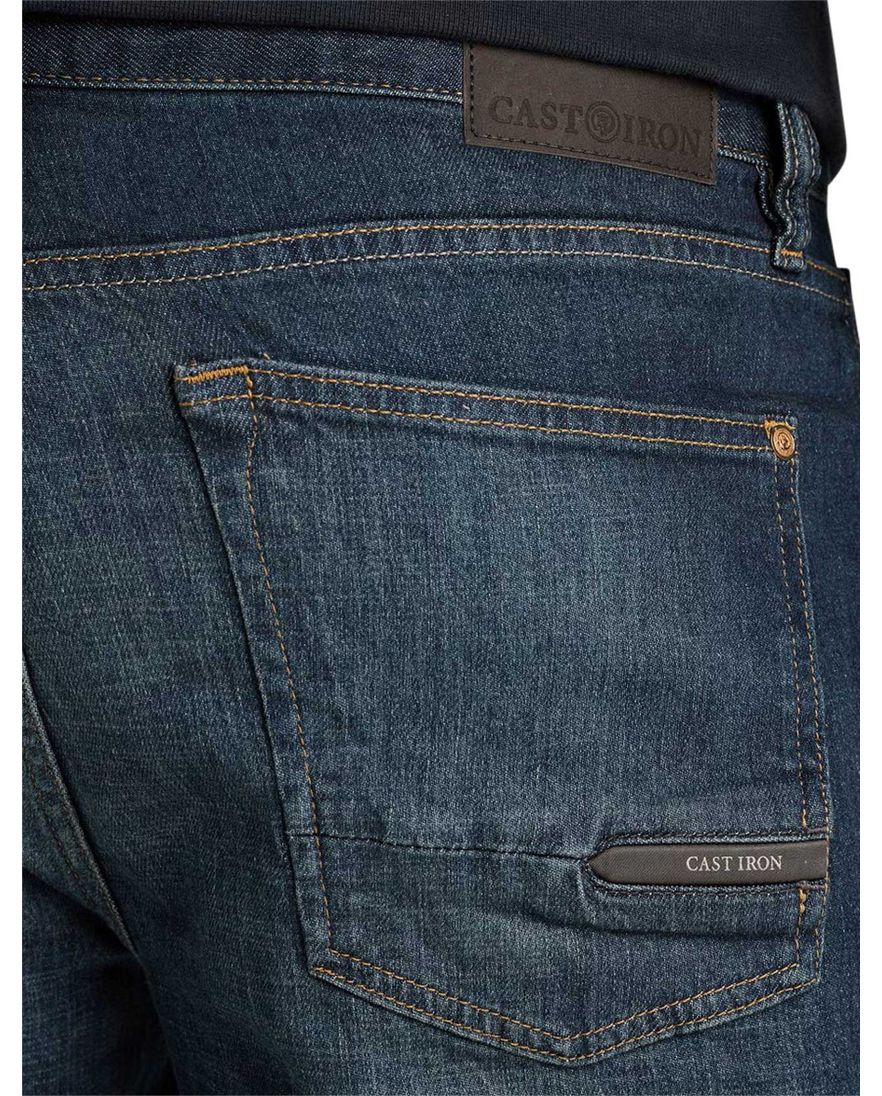 Cast Iron Valver jeans blauw wijde fit
