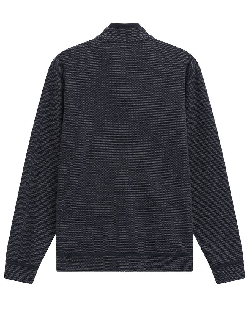 vest Bugatti donkerblauw katoen