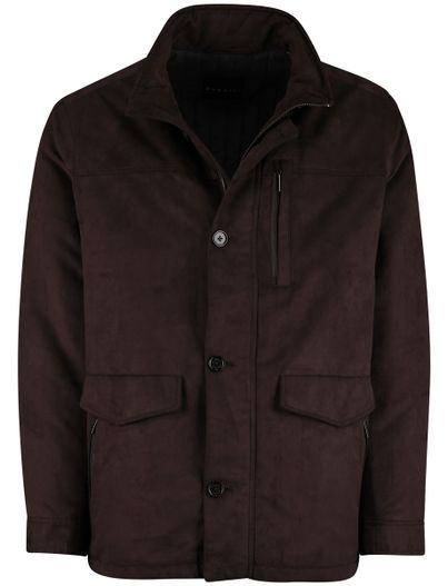 Bugatti winterjas Bugatti bruin suede