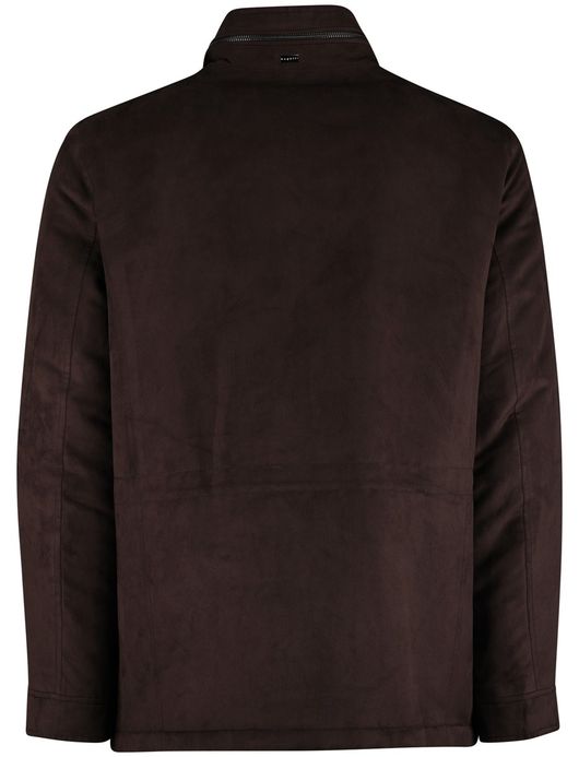 Bugatti winterjas suede bruin