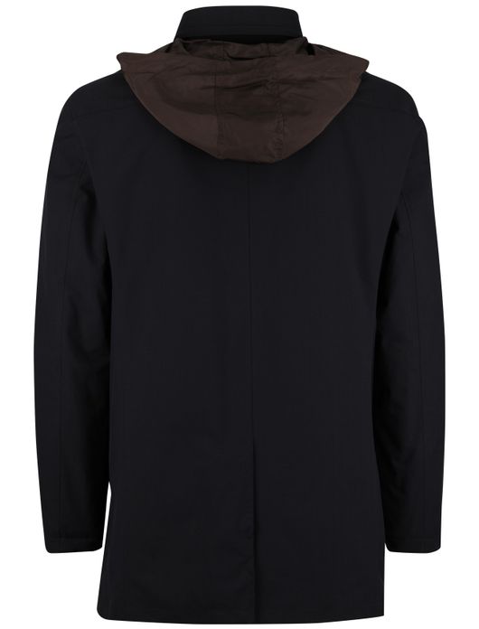 Bugatti winterjas donkerblauw afneembare capuchon