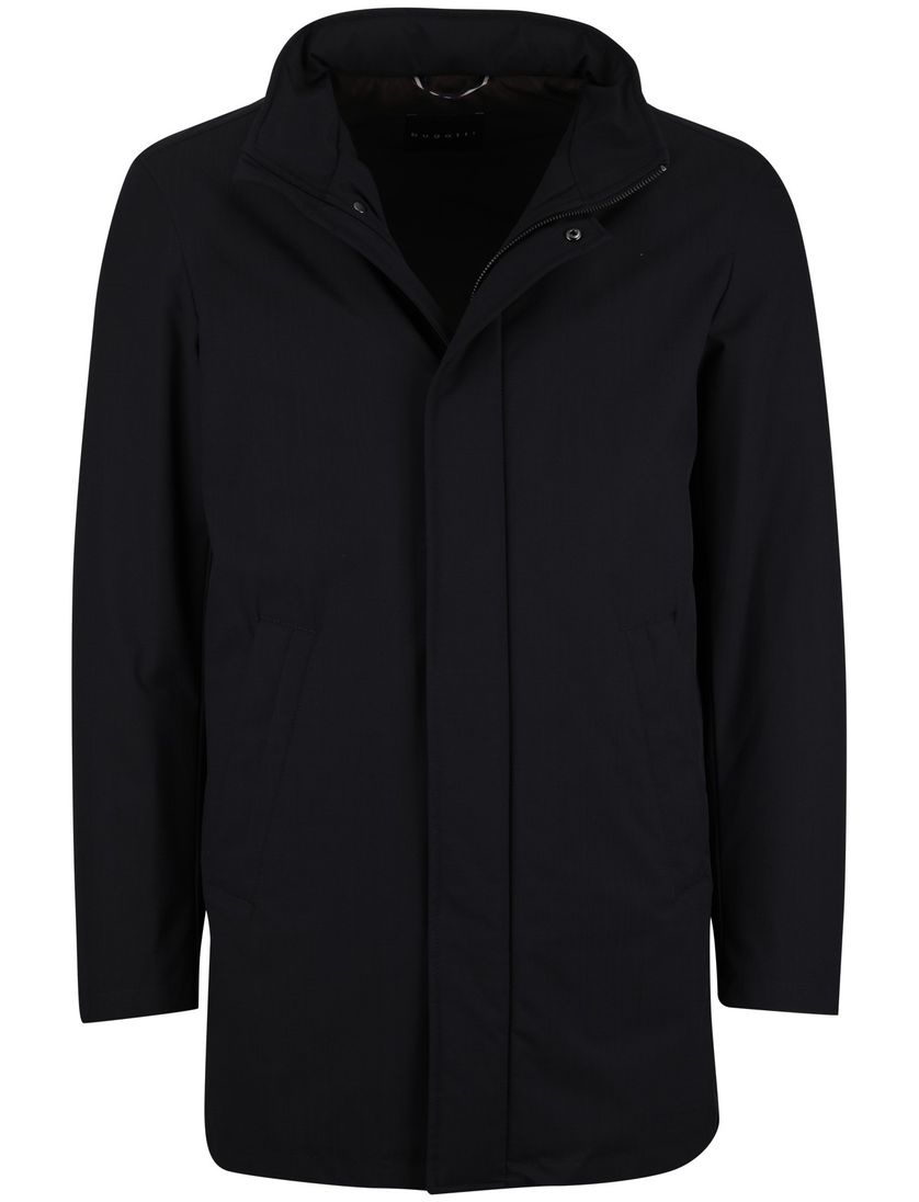 Bugatti winterjas donkerblauw afneembare capuchon polyester