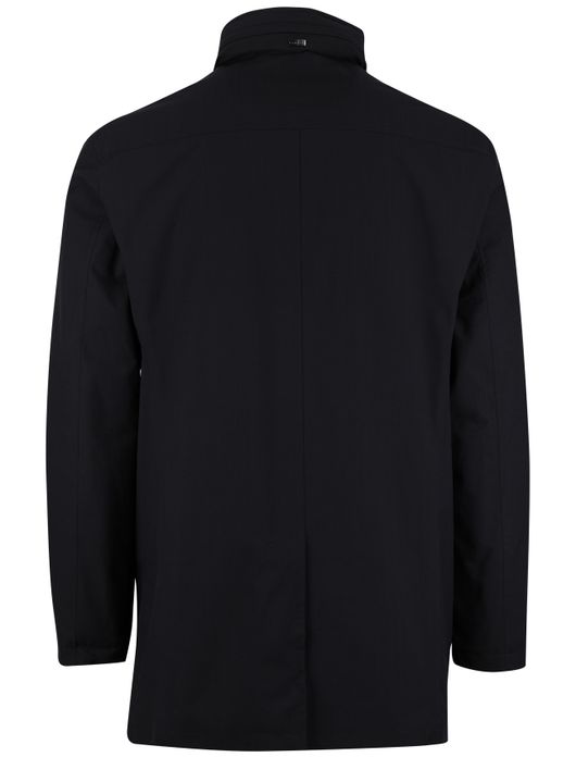 Bugatti winterjas donkerblauw afneembare capuchon