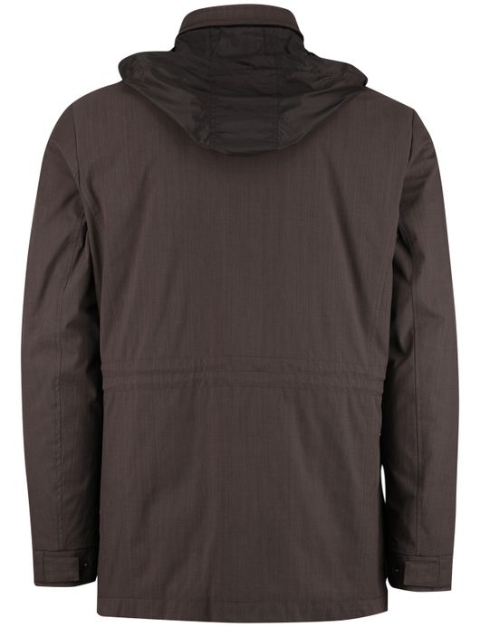 Bugatti winterjas bruin afneembare capuchon