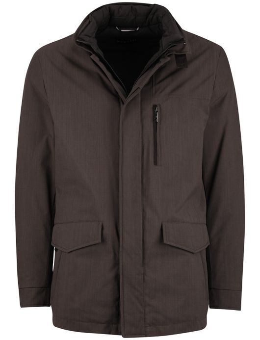 Bugatti winterjas bruin afneembare capuchon