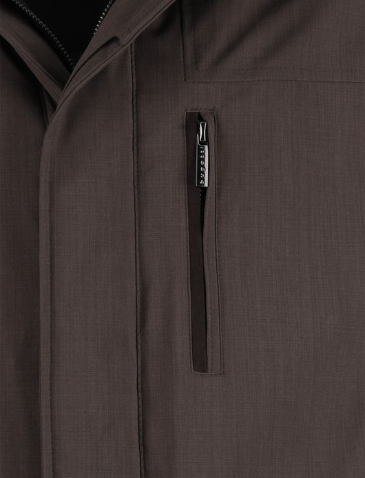 Bugatti winterjas bruin afneembare capuchon