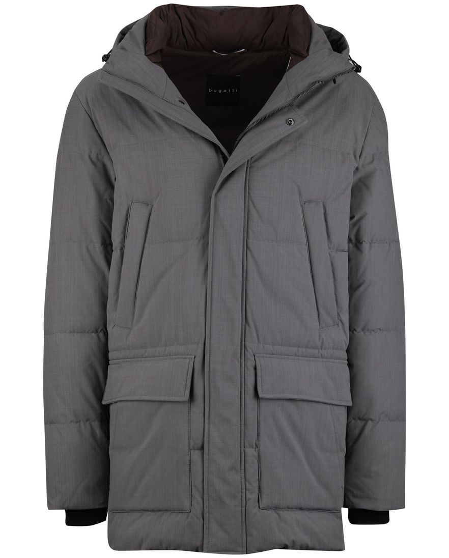 Bugatti winterjas grijs gewatteerd