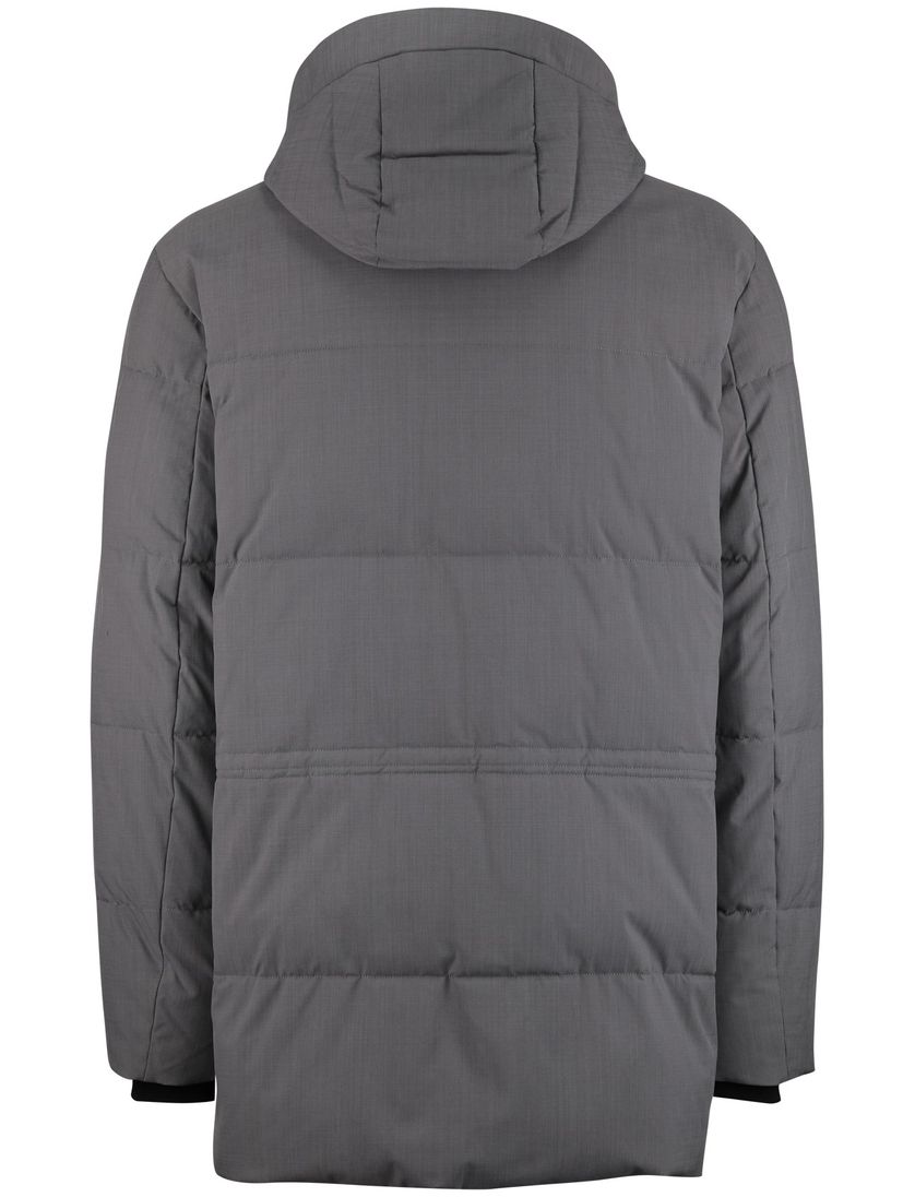 Bugatti winterjas grijs met capuchon