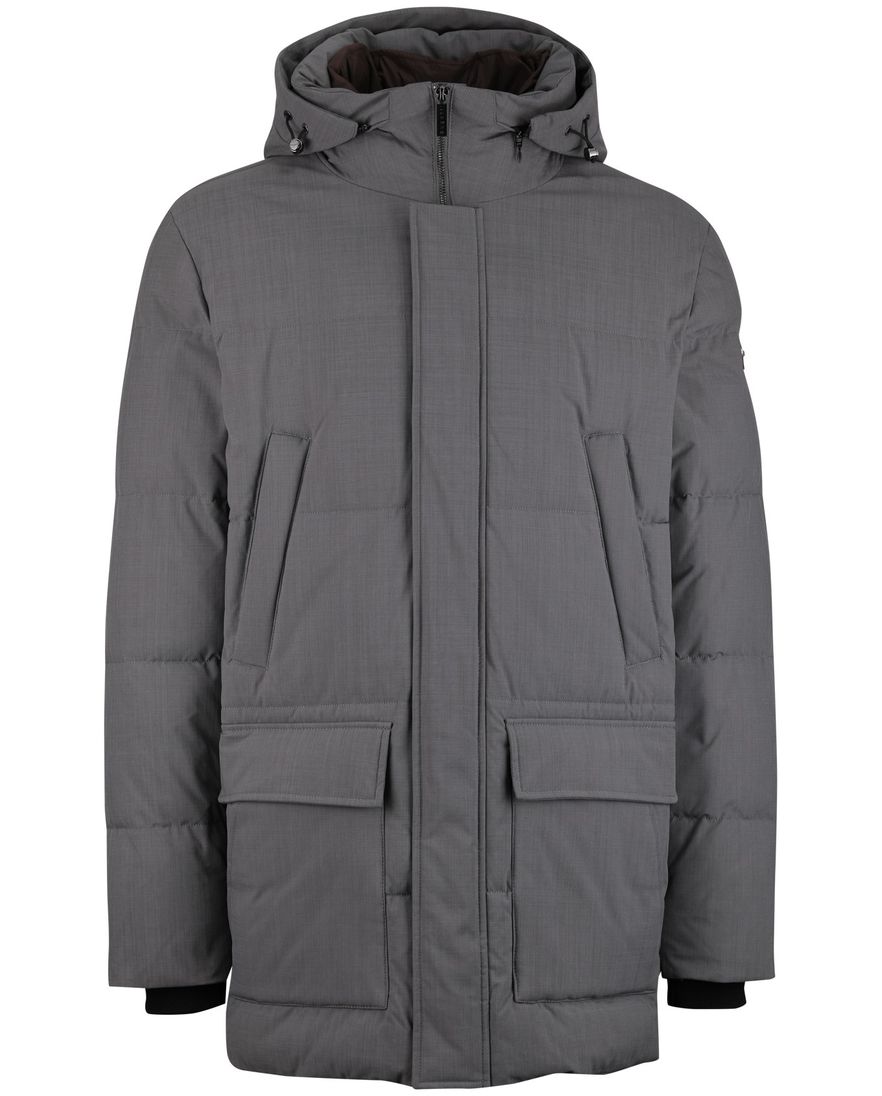 Bugatti winterjas grijs gewatteerd