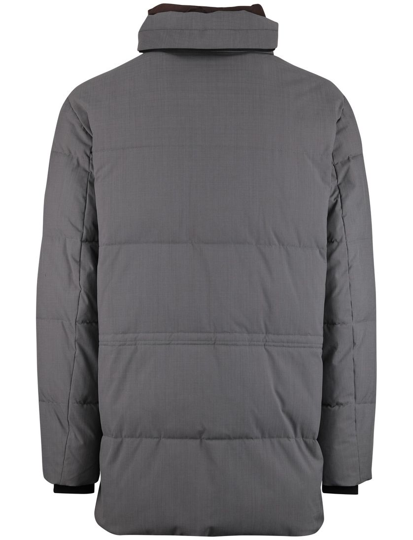 Bugatti winterjas grijs met capuchon