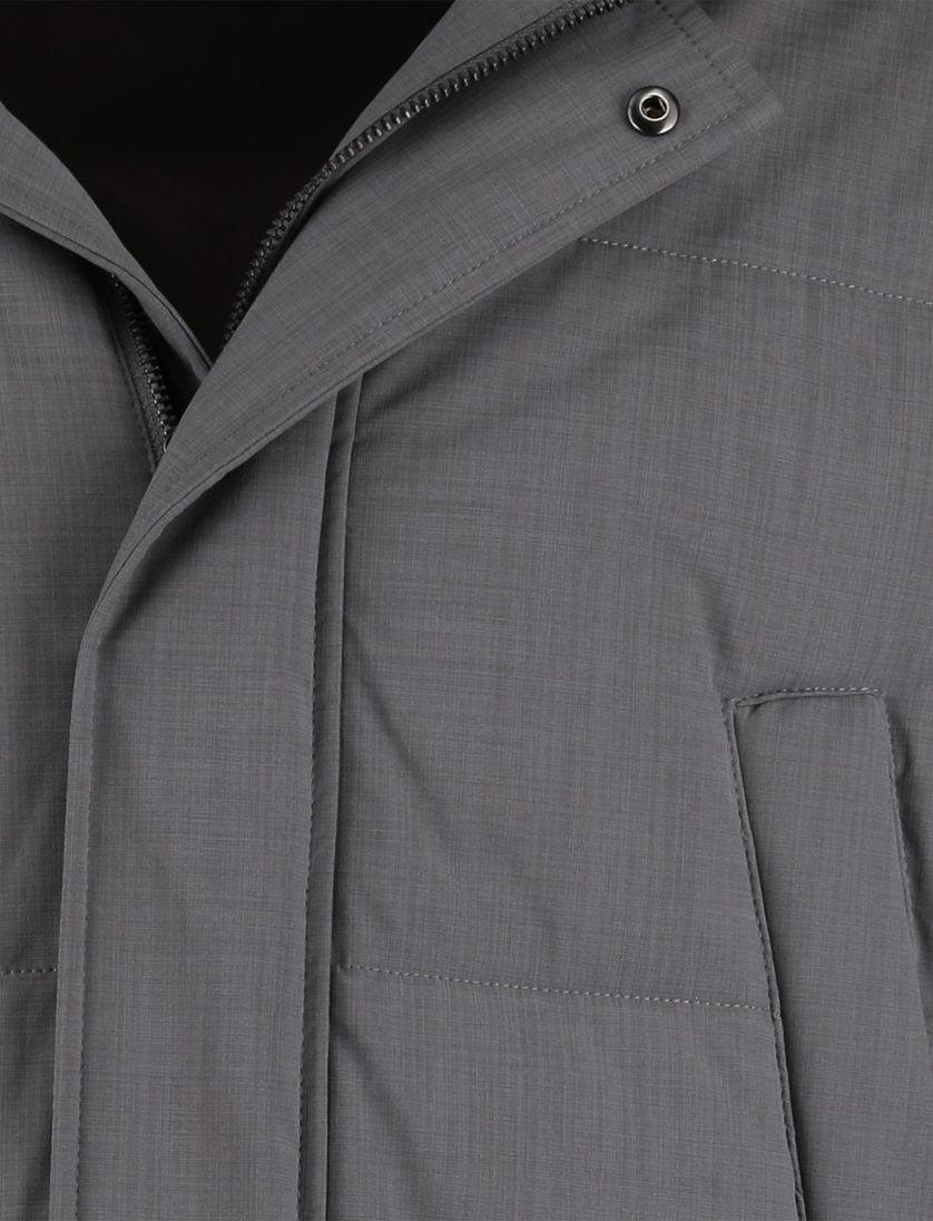 Bugatti winterjas grijs met capuchon