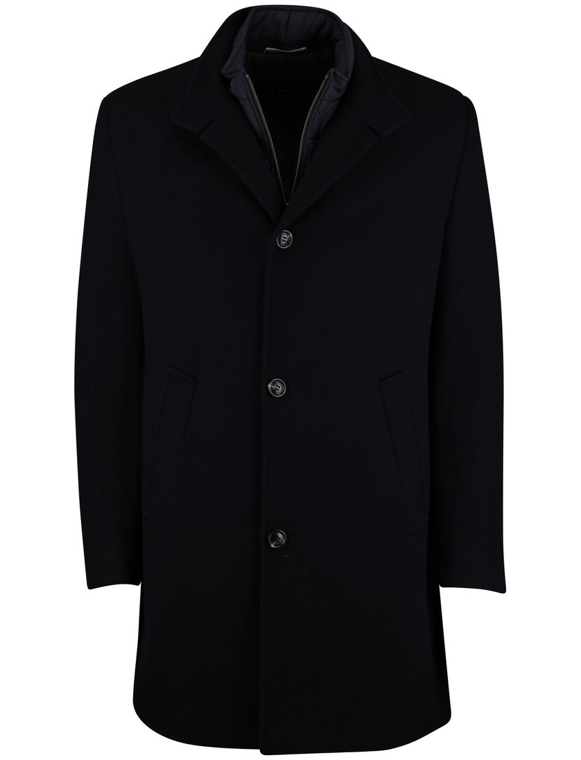 Jas Bugatti navy effen wol