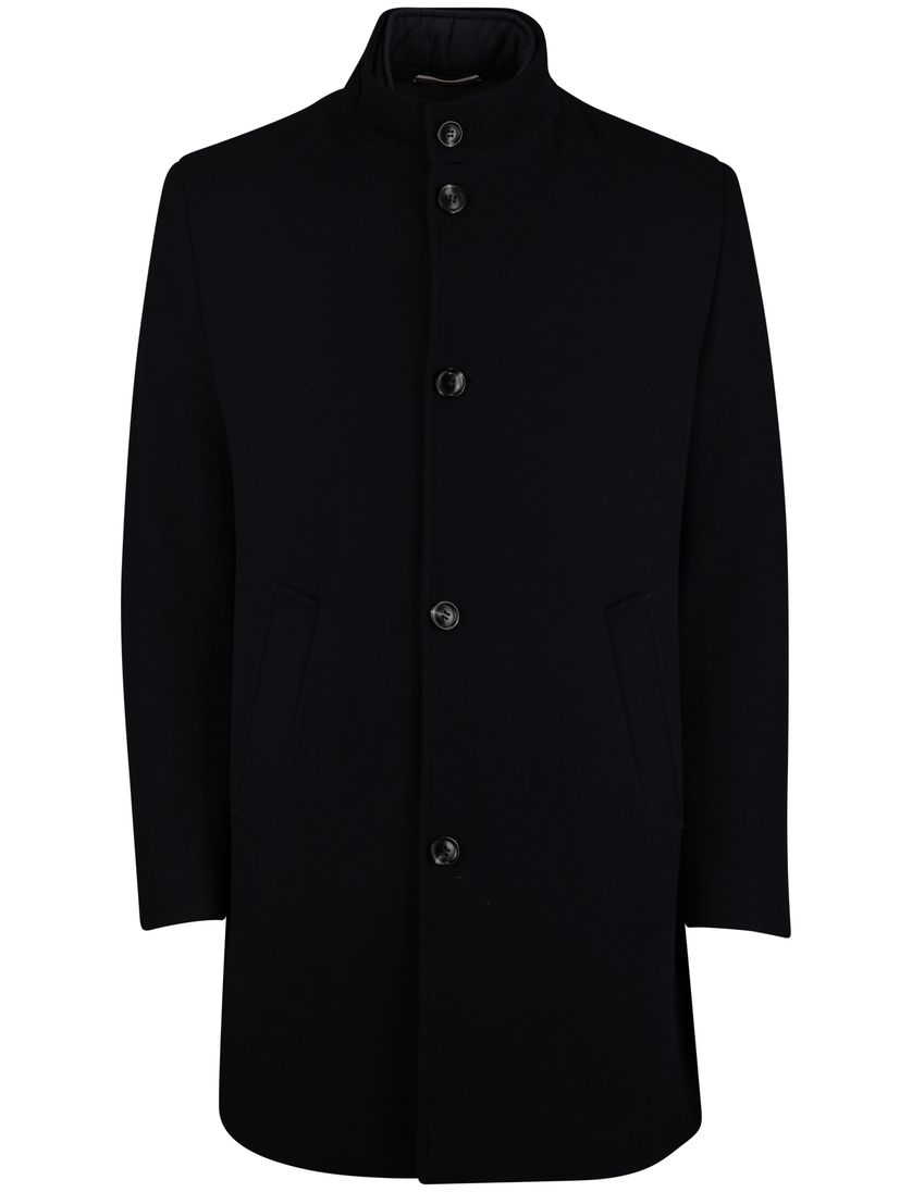 Jas Bugatti navy effen wol