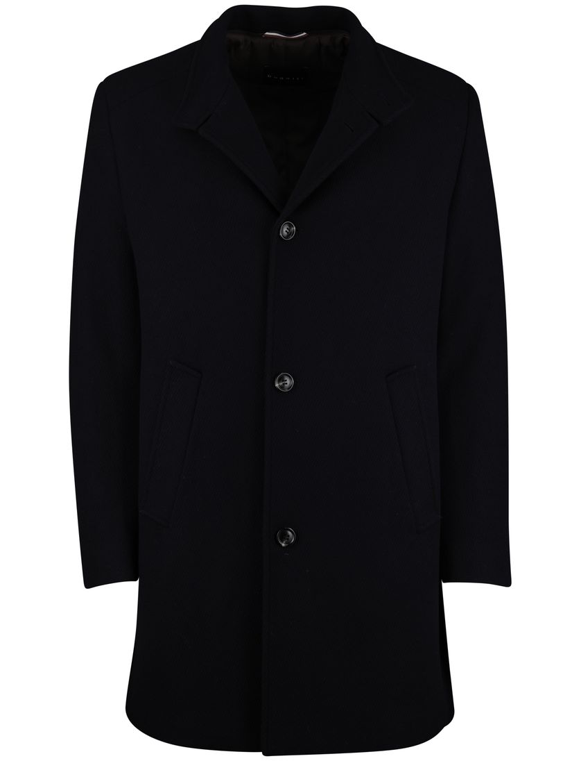 Jas Bugatti navy effen wol