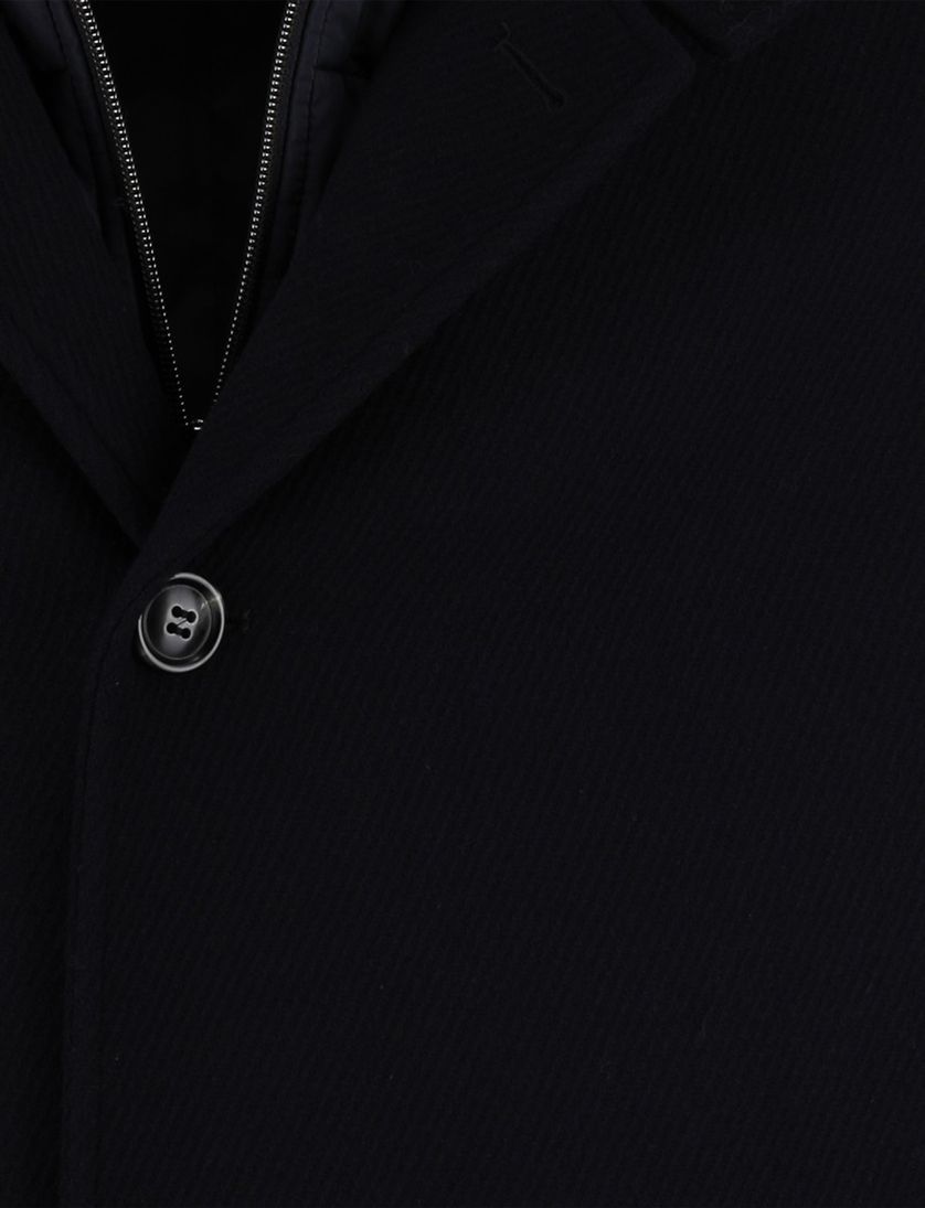 Jas Bugatti navy effen wol