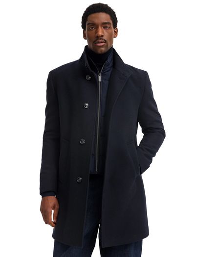 Bugatti Jas Bugatti navy effen wol