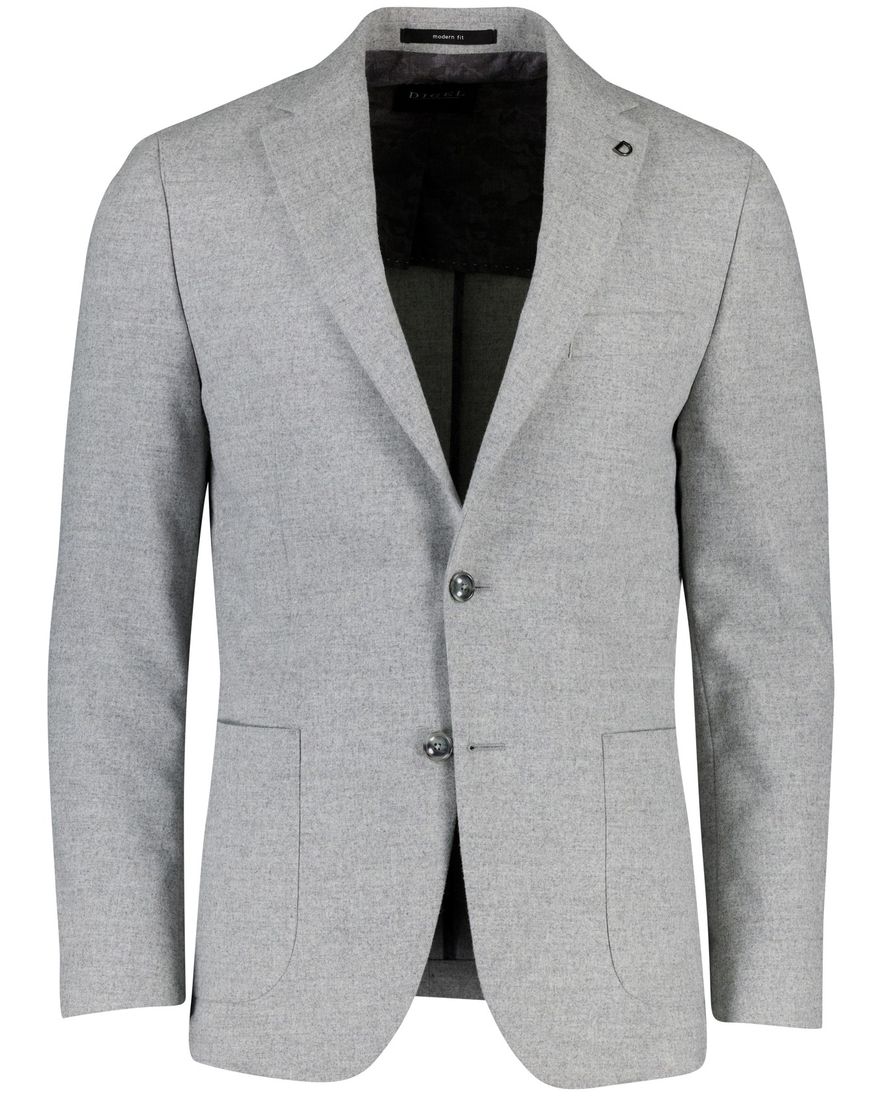 Digel Edward-ST colbert grijs effen normale fit wol