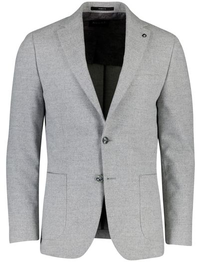 Digel wollen colbert Digel Edward-ST grijs effen normale fit