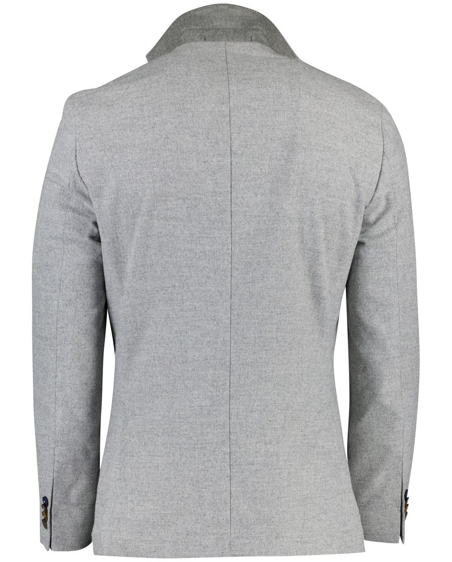 Digel Edward-ST colbert grijs effen normale fit wol