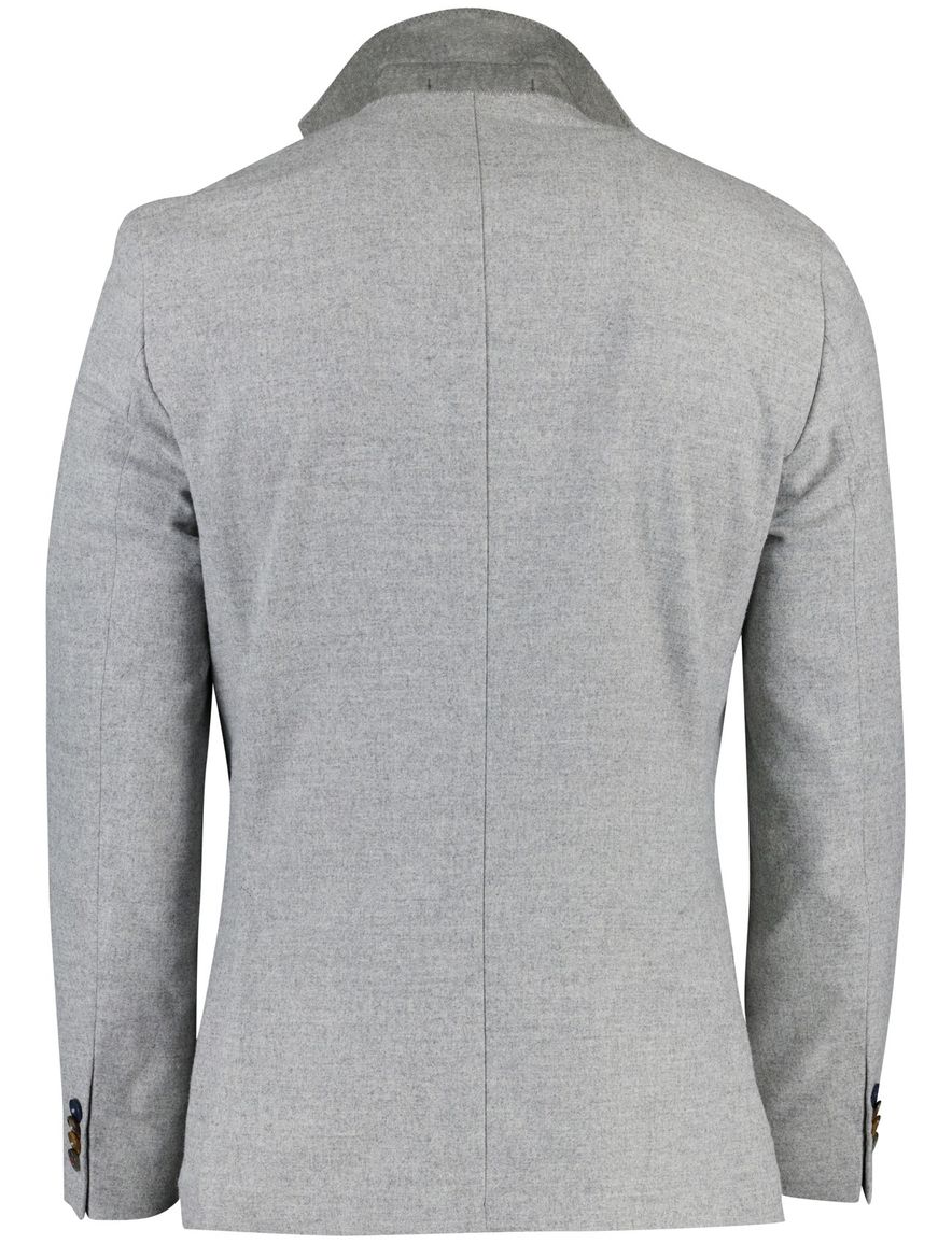 Digel Edward-ST colbert grijs effen normale fit wol