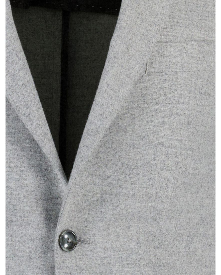 Digel Edward-ST colbert grijs effen normale fit wol