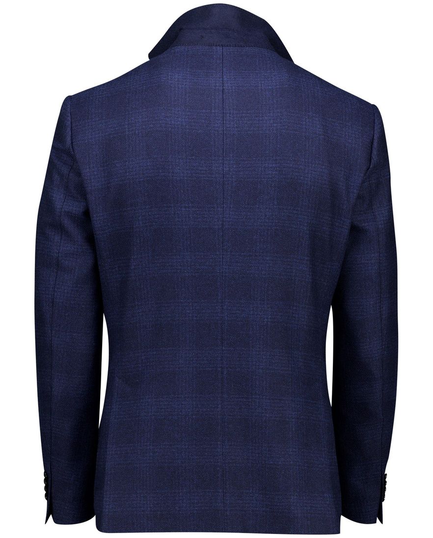 Dressler colbert Eduard normale fit wol donkerblauw