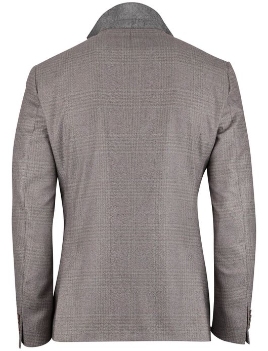 colbert Dressler grijs geruit wol