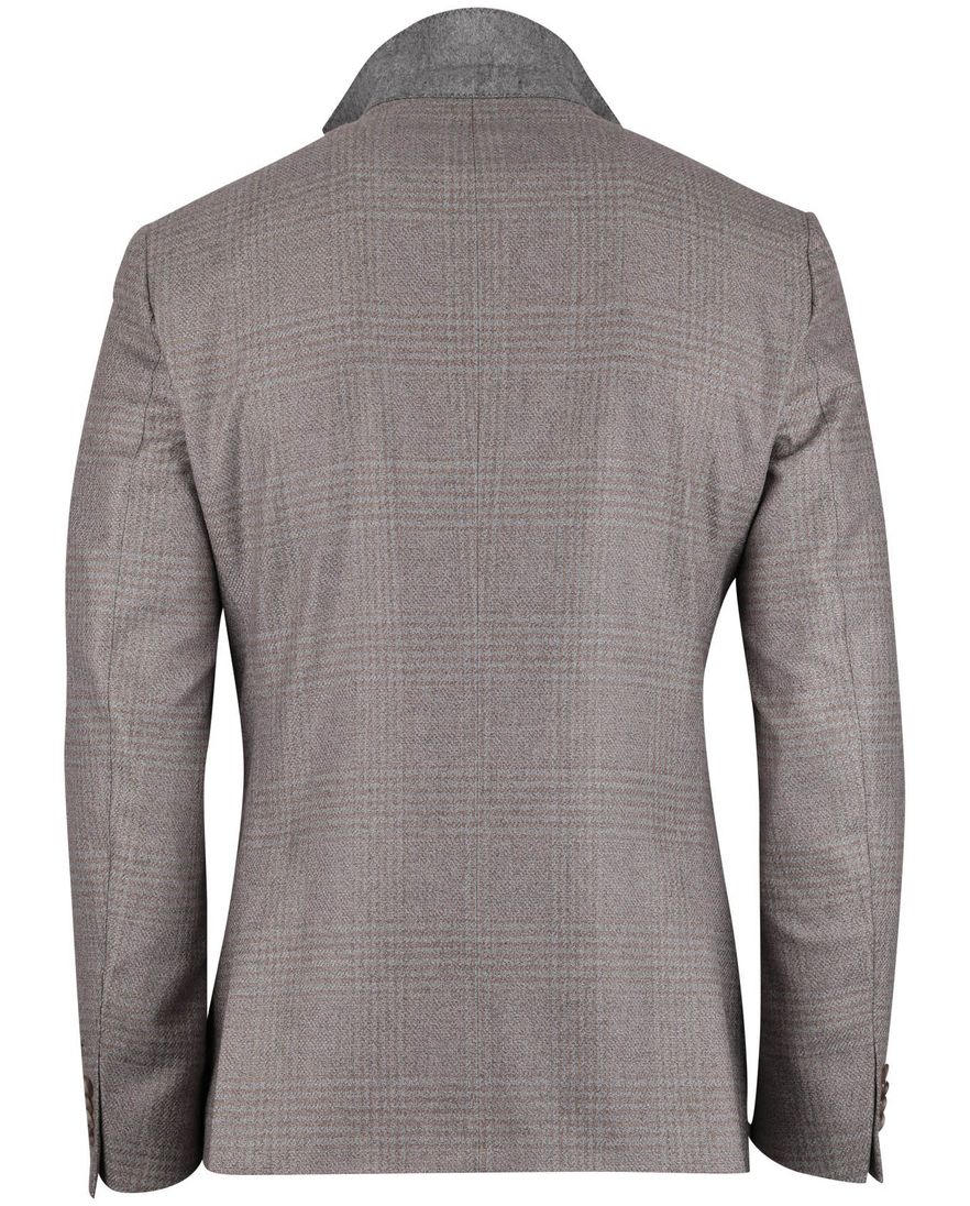 colbert Dressler grijs geruit wol