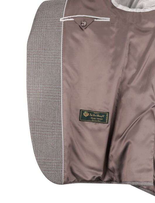 colbert Dressler grijs geruit wol