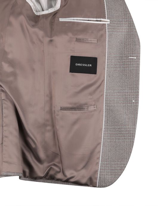 colbert Dressler grijs geruit wol