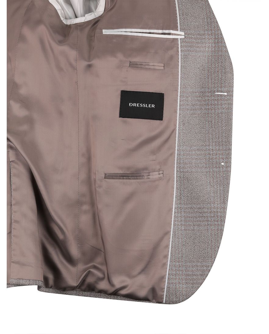 colbert Dressler grijs geruit wol