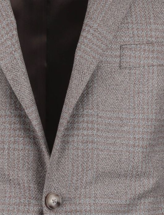 colbert Dressler grijs geruit wol