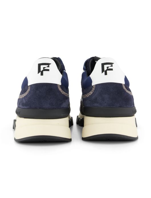 Sneaker grijs Floris van Bommel leer geprint