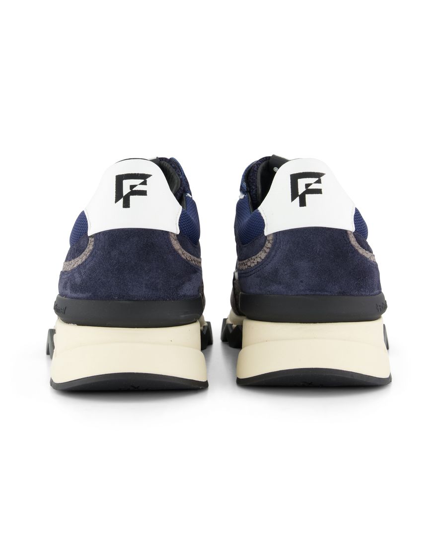 Sneaker grijs Floris van Bommel leer geprint