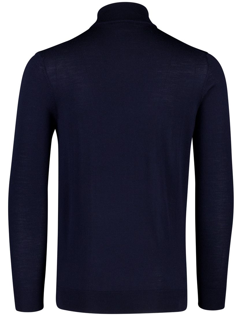 Profuomo half zip trui donkerblauw navy