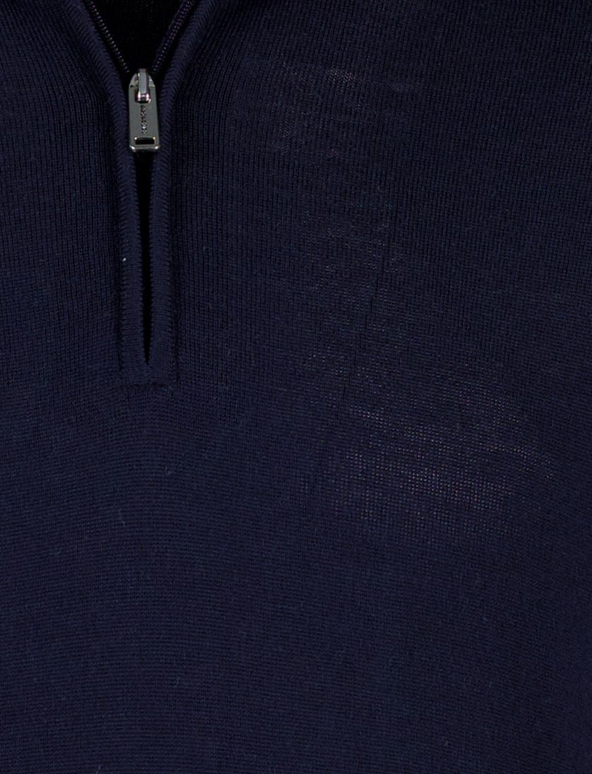 Profuomo half zip trui donkerblauw navy