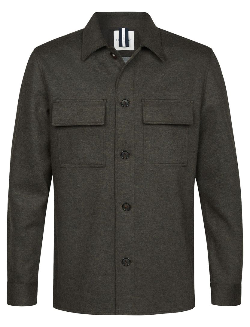 bruin overshirt Profuomo Cutaway Brown