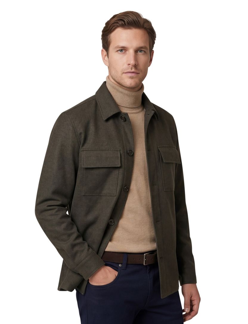 bruin overshirt Profuomo Cutaway Brown