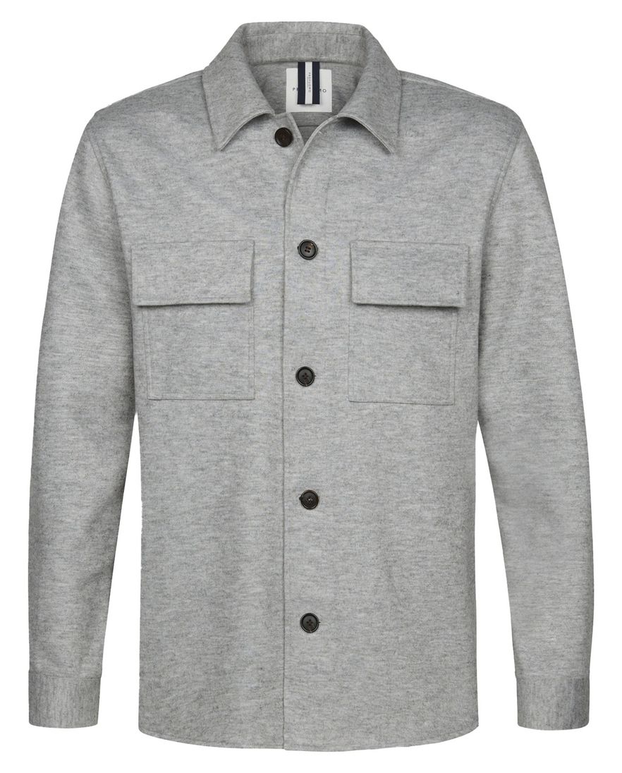 Profuomo Cutaway Grey overshirt grijs