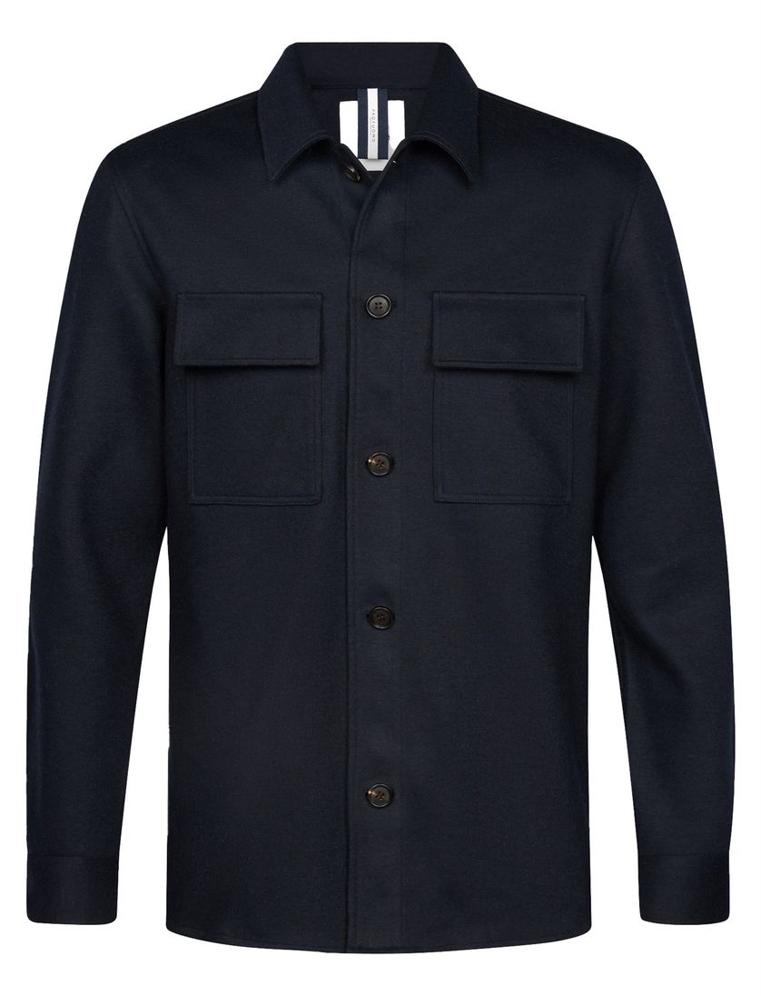 Cutaway Navy overshirt Profuomo donkerblauw