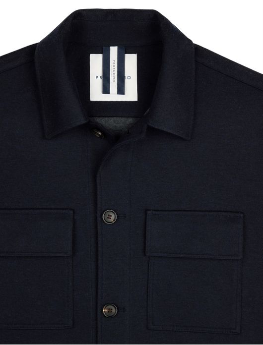 Overshirt donkerblauw Profuomo
