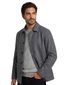 Profuomo overshirt grijs wol gemêleerd slim fit
