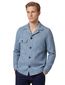 Profuomo overshirt blauw geprint normale fit