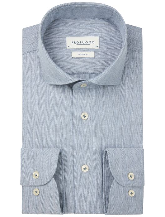 business overhemd blauw Profuomo