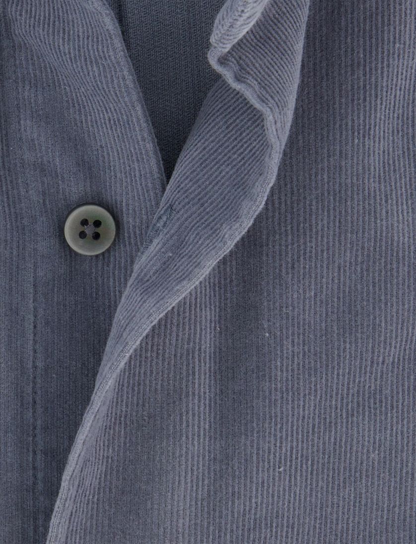 Overhemd Profuomo blauw corduroy