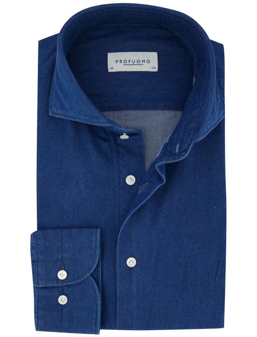 business overhemd blauw Profuomo