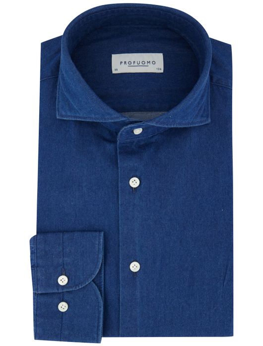 business overhemd blauw Profuomo