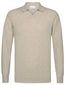 Profuomo polo lange mouw beige